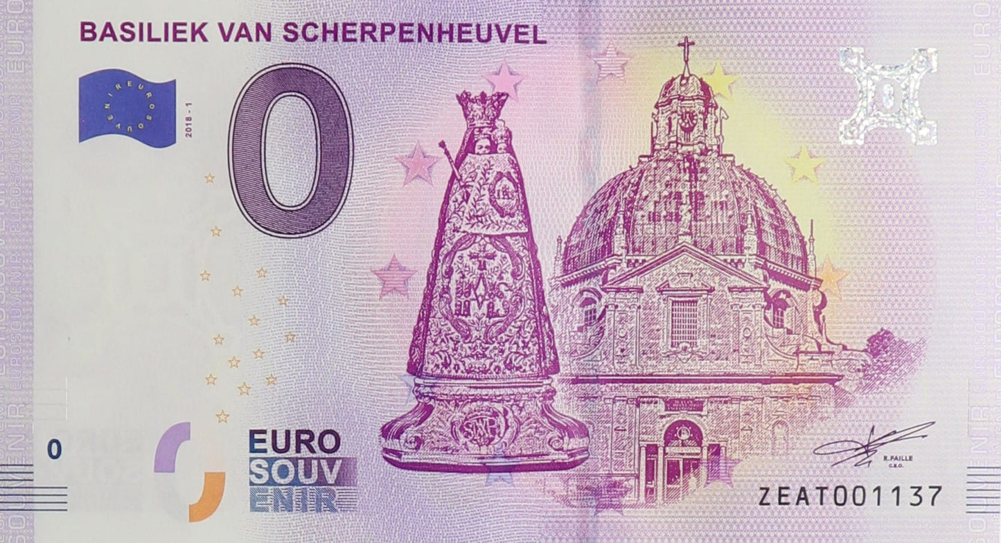 0 Euro - Basiliek Van Scherpenheuevel - Francja - 2018