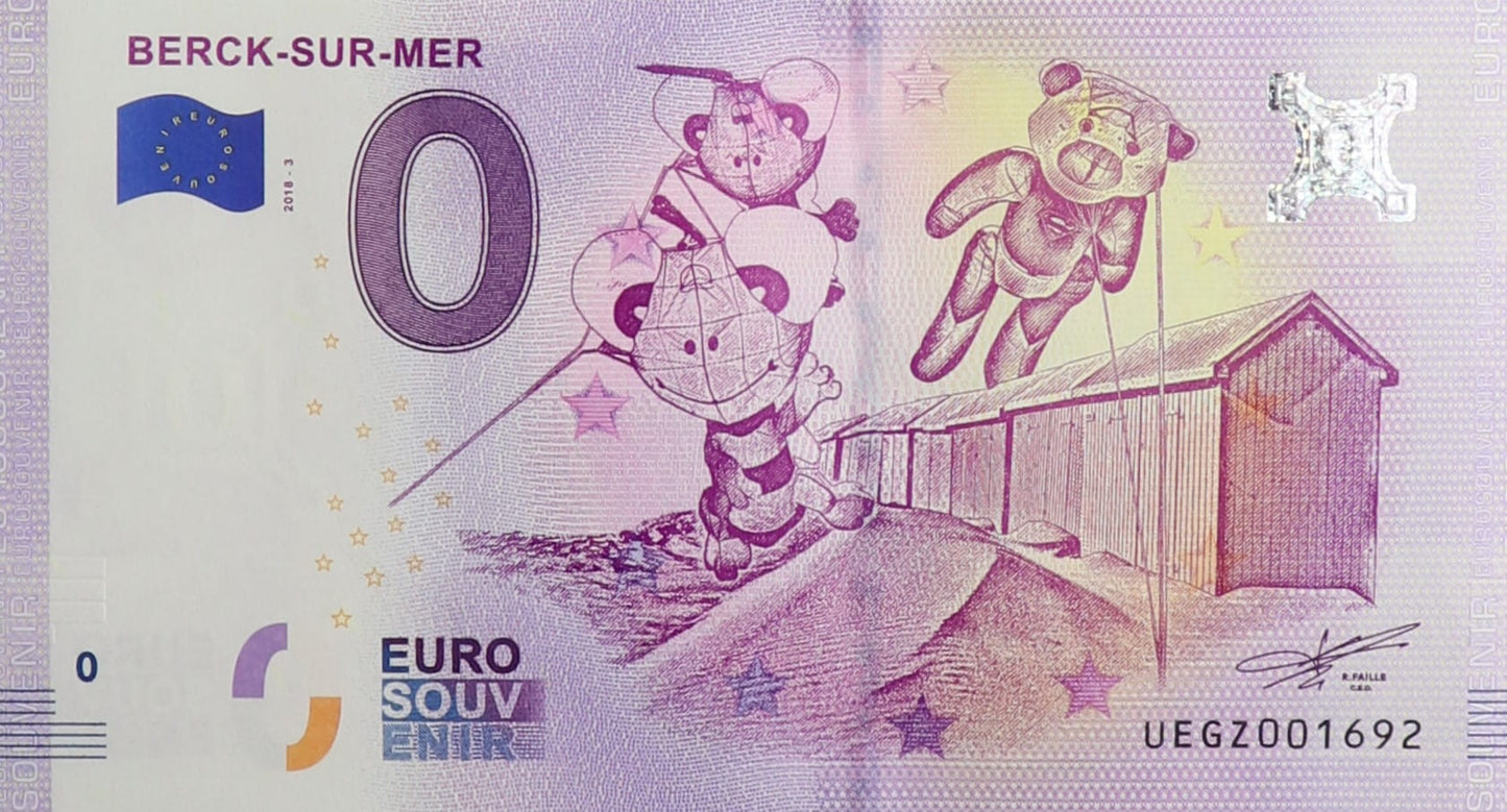 0 Euro - Berck Sur Mer - Francja - 2018