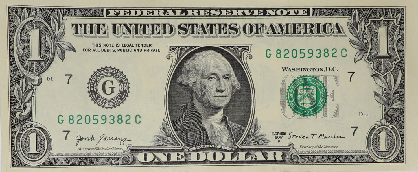 1 Dolar - USA - 2017 rok - Seria G