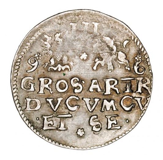 Trojak 1596 Fryderyk Kettler Księstwo Kurlandzkie Mitawa
