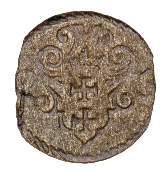 Denar 1596 Zygmunt III Waza Gdańsk