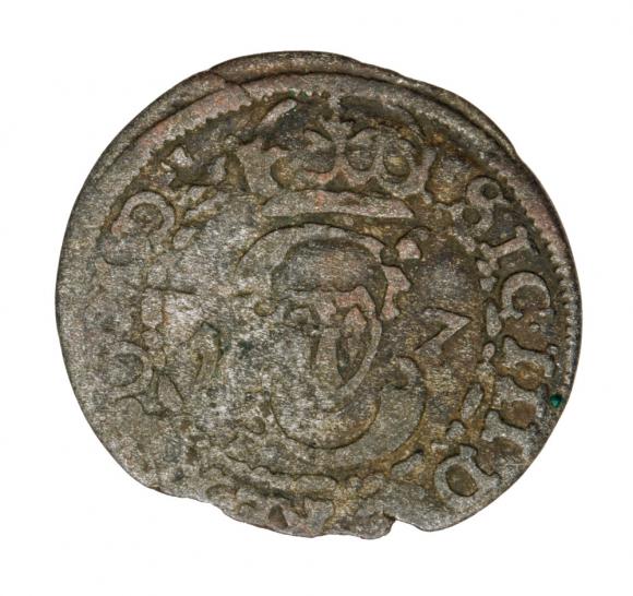 Szeląg 1617 Zygmunt III Waza Litwa Wilno