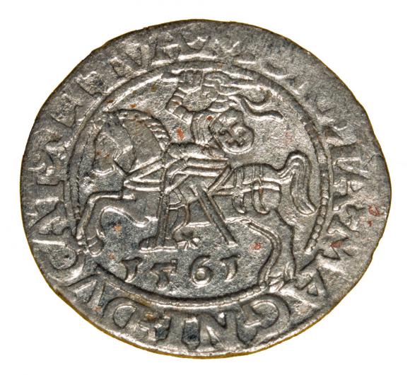 Półgrosz 1561 Zygmunt II August Wilno