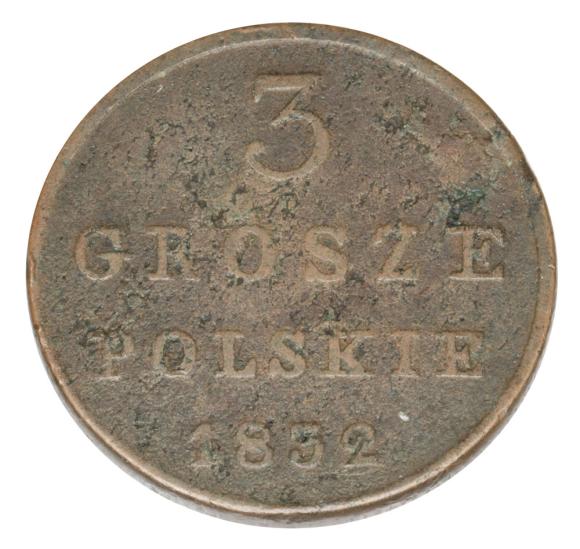 3 grosze 1832 Mikołaj I Romanow Królestwo Polskie Warszawa F.H.