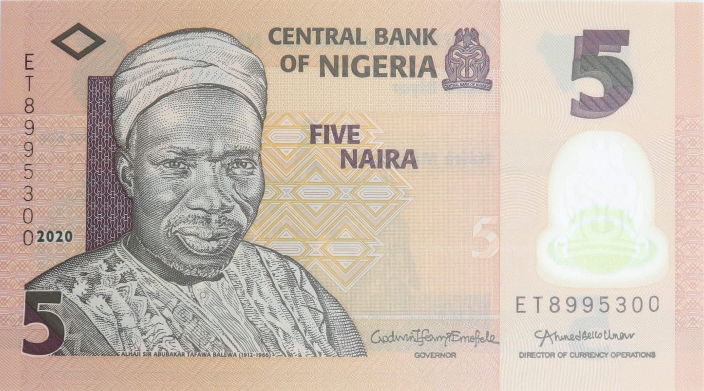 5 Naira - Nigeria - 2020 rok