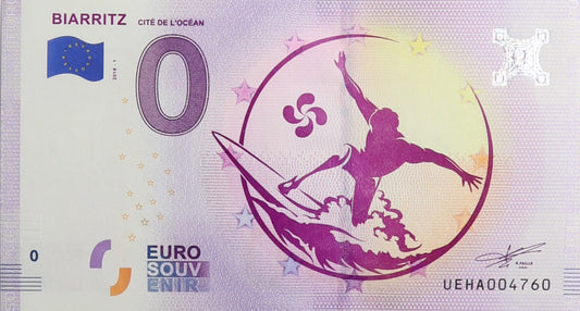 0 Euro - Biarritz  - Francja - 2018