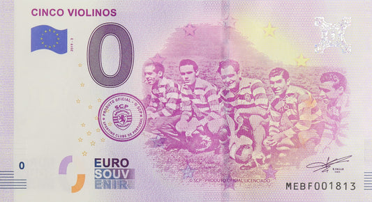 0 Euro - Cinco Violinos - Portugalia - 2019