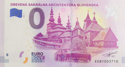 0 Euro - Drevena Sakralna Architektura Slovenska - Słowacja 2019