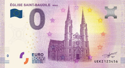 0 Euro - Eglise Saint-Baudile - Francja - 2017