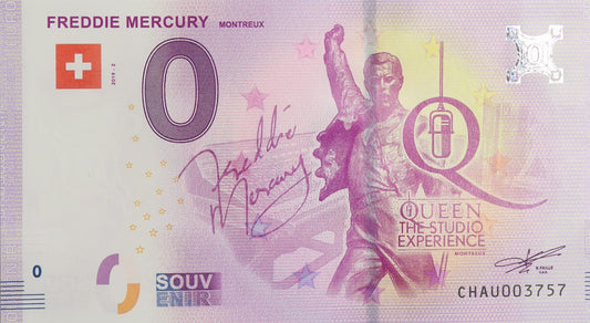 0 Euro - Freddie Mercury - Szwajcaria - 2019