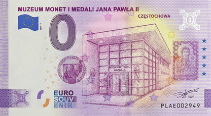 0 Euro - Muzeum Monet I Medali Jana Pawła II - Polska - 2020