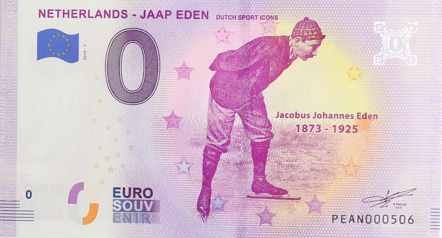 0 Euro - Netherlands - Jaap Eden - Holandia - 2019