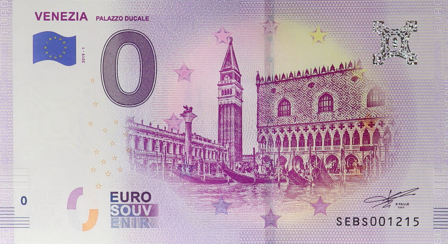 0 Euro - Venezia - Włochy - 2019