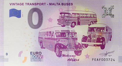 0 Euro - Vintage Transport - Malta Buses - Malta - 2019