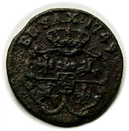 Szeląg 1749 August III Drezno