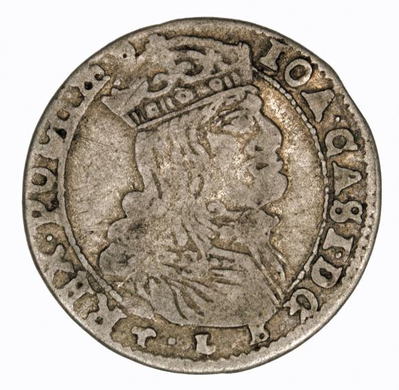 Szóstak 1666 Jan Kazimierz Wilno