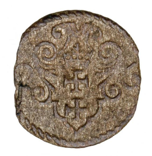 Denar 1596 Zygmunt III Waza Gdańsk