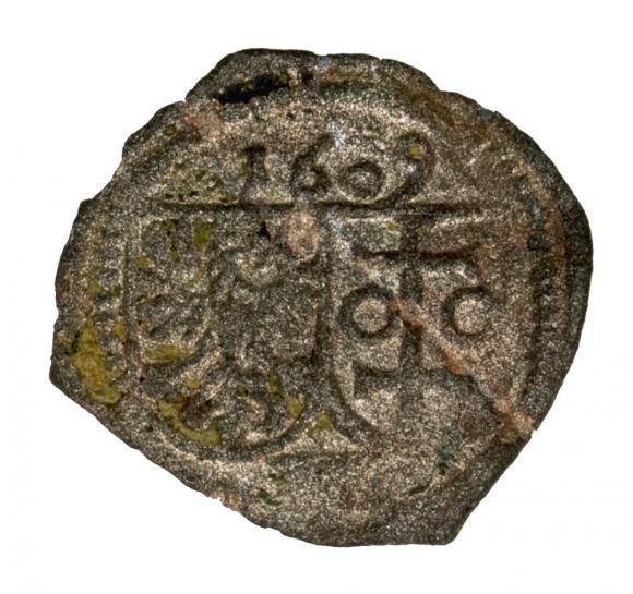 Denar 1609 Zygmunt III Waza Polska Wschowa