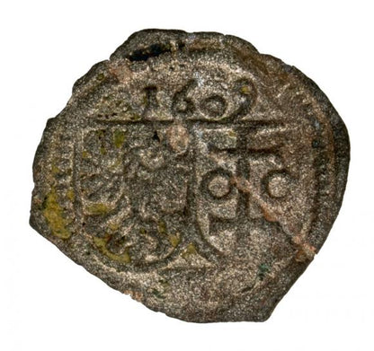 Denar 1609 Zygmunt III Waza Polska Wschowa