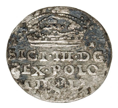 Grosz 1607 Zygmunt III Waza Polska Kraków