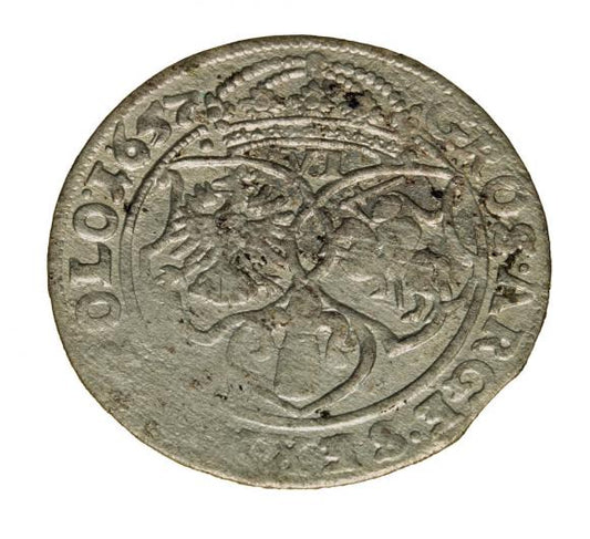 Szóstak 1657 Jan Kazimierz Polska Kraków