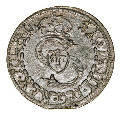 Szeląg 1607 Fryderyk i Wilhelm Kettler Księstwo Kurlandzkie Mitawa