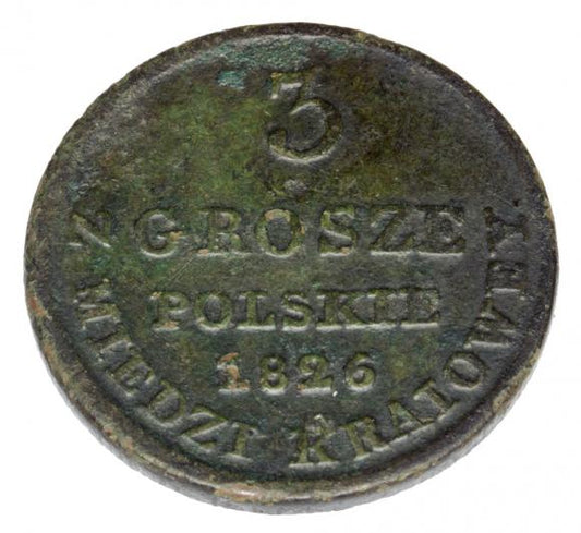 3 grosze 1826 Mikołaj I Romanow Królestwo Polskie Warszawa