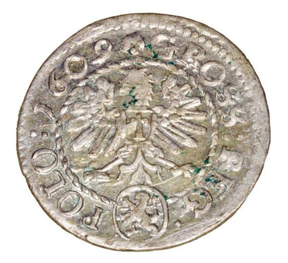 Grosz 1609 Zygmunt III Waza Polska Kraków