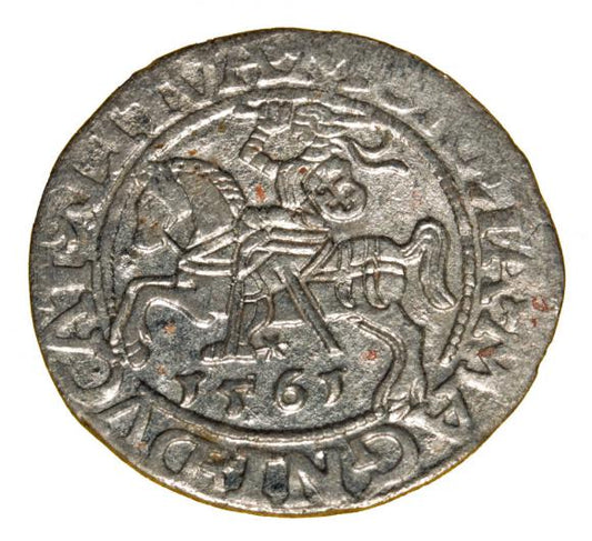Półgrosz 1561 Zygmunt II August Wilno
