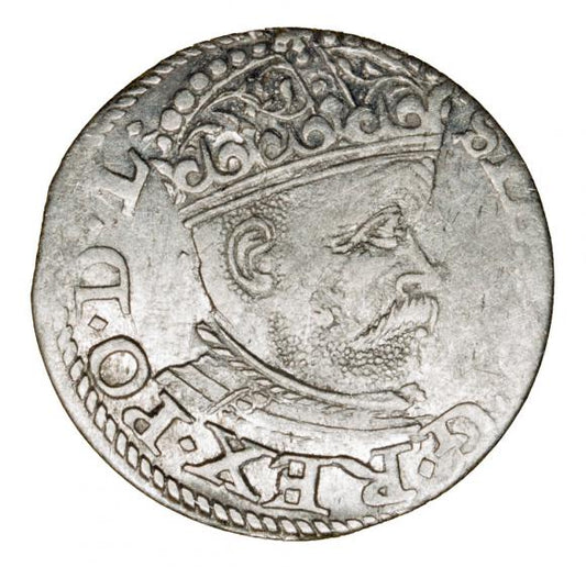 Trojak 1585 Stefan Batory Ryga