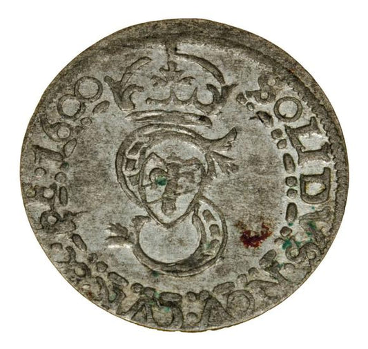 Szeląg kurlandzki 1600 Fryderyk i Wilhelm Kettler Księstwo Kurlandzkie Mitawa
