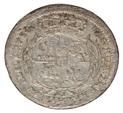 Szóstak 1754 August III Polska Lipsk