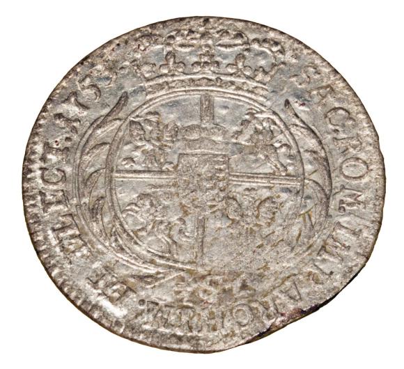 1/2 szóstaka 1753 August III Polska Lipsk
