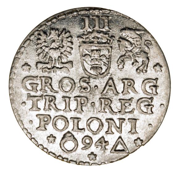 Trojak 1594 Zygmunt III Waza Polska Malbork