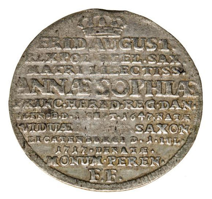 Grosz 1717 August II Mocny Polska Drezno