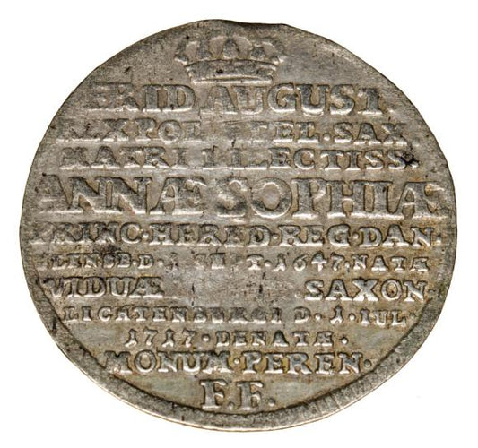 Grosz 1717 August II Mocny Polska Drezno