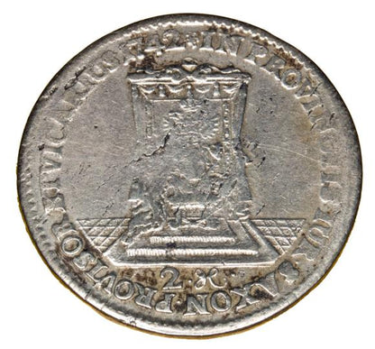 Dwugrosz 1742 August III Polska Drezno