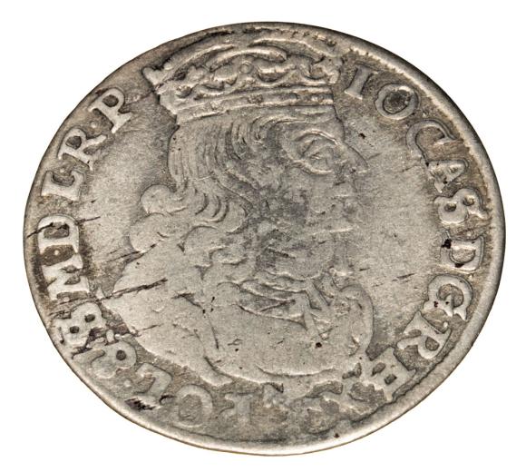 Szóstak 1661 Jan Kazimierz Polska Poznań