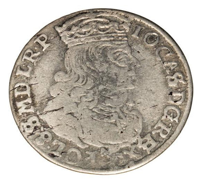 Szóstak 1661 Jan Kazimierz Polska Poznań