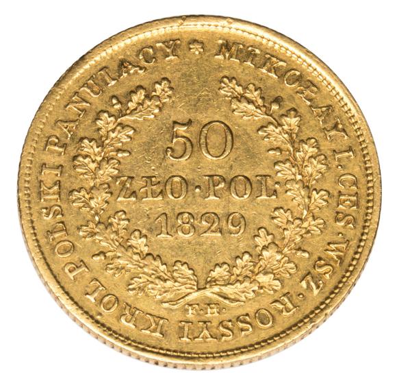 50 złotych 1829 Aleksander I Królestwo Polskie Warszawa