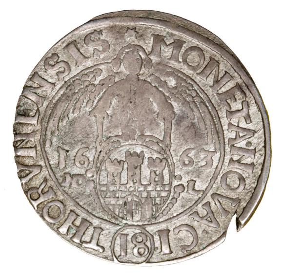 Ort 1663 Jan Kazimierz Toruń