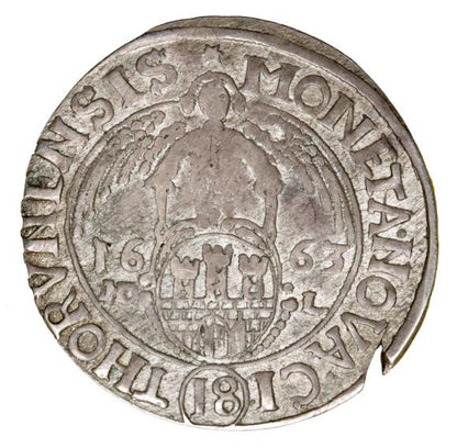 Ort 1663 Jan Kazimierz Toruń