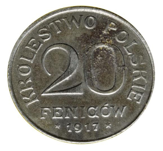 20 fenigów 1917 Królestwo Polskie Stuttgart