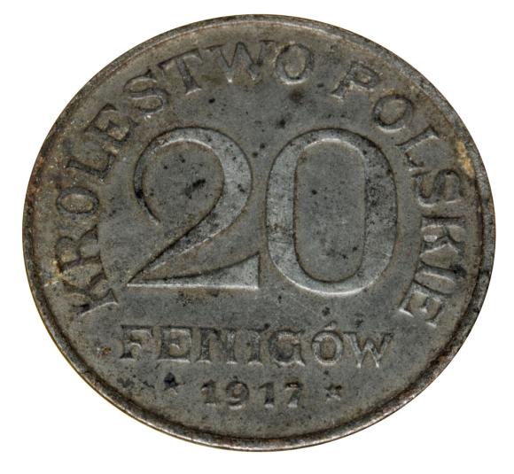 20 fenigów 1917 Królestwo Polskie Stuttgart