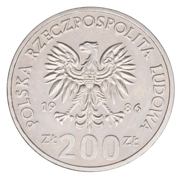 200 złotych 1986 Władysław Łokietek próba nikiel