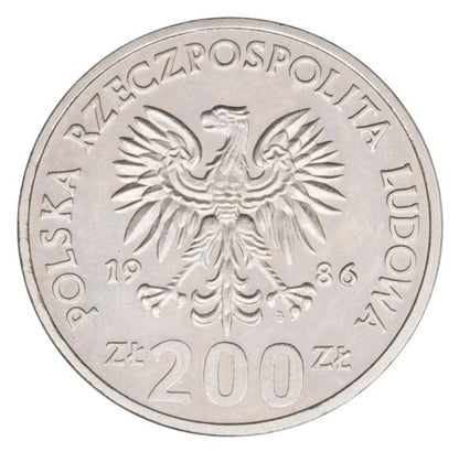 200 złotych 1986 Władysław Łokietek próba nikiel
