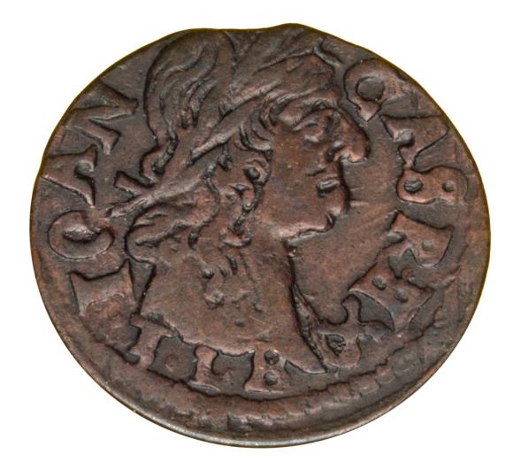 Szeląg 1666 Jan Kazimierz Litwa Wilno