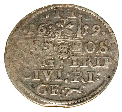 Trojak 1619 Zygmunt III Waza Ryga
