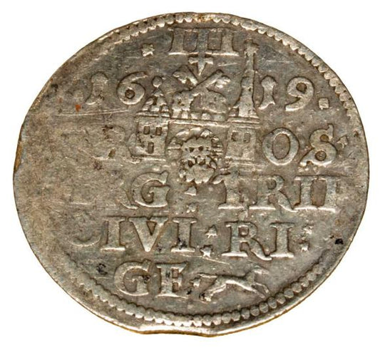 Trojak 1619 Zygmunt III Waza Ryga
