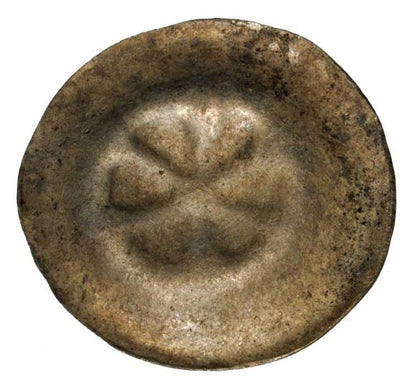 Brakteat Polska gwiazda koło kwiat